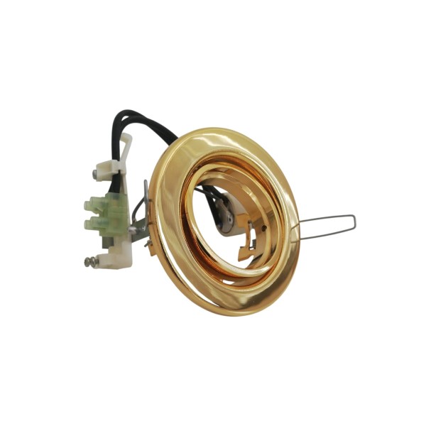 Spot encastré orientable latéral 2628-gu10-s en laiton gu10 s/l